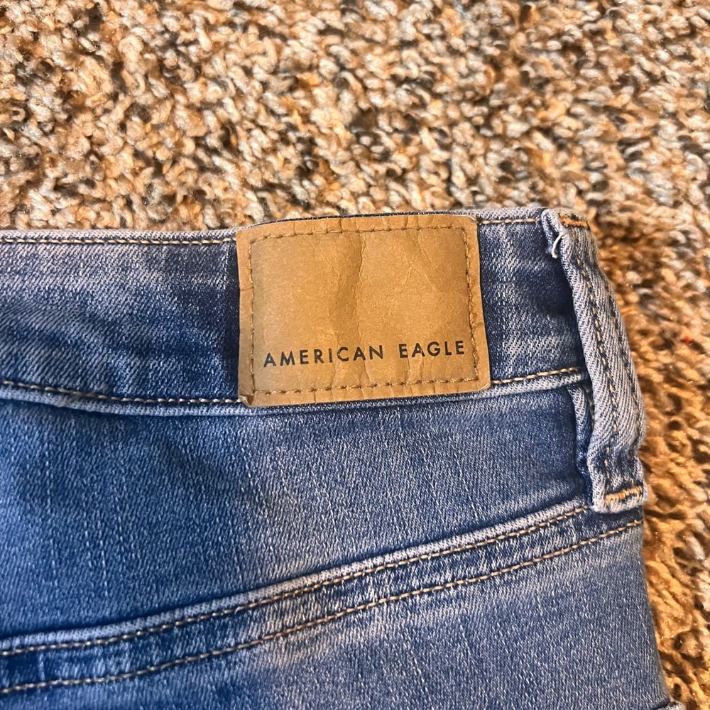 American Eagle Super High-Rise Jeggings Size 4 Long Blue Wash Denim Jeans‎ - Picture 9 of 9